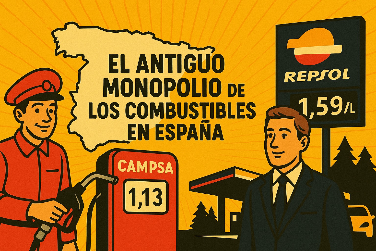 El antiguo monopolio de los combustibles en España: cómo nació, cómo cayó y qué significa hoy