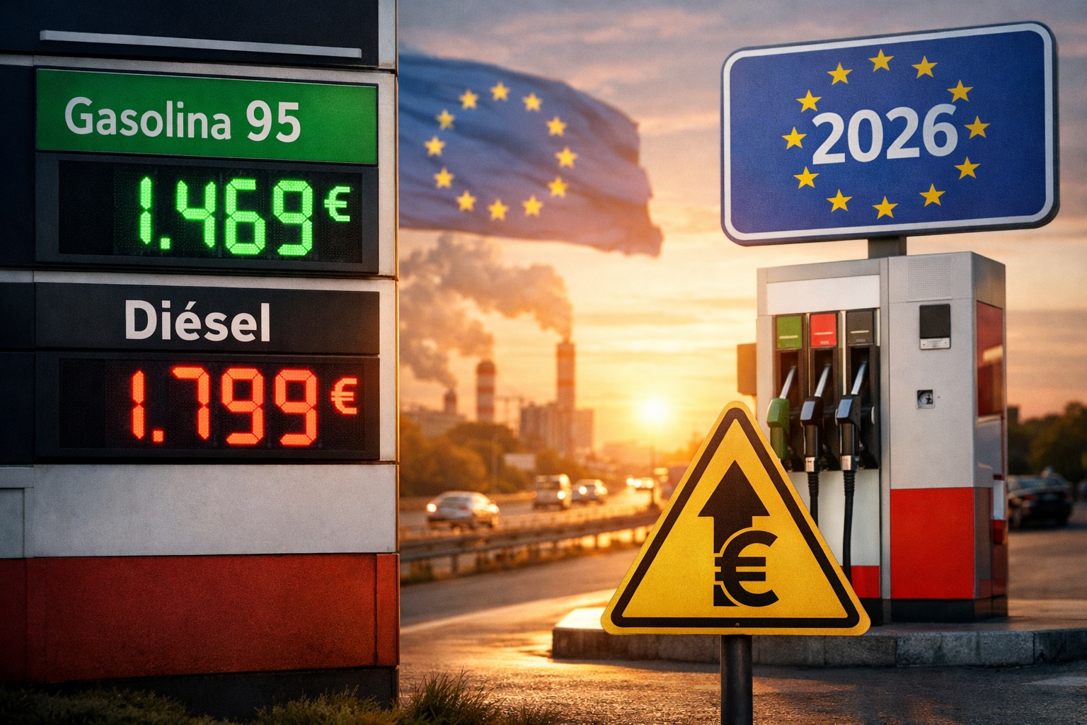 Diésel en 2026: El fin del repostaje barato y el 'sablazo' de los 11 céntimos